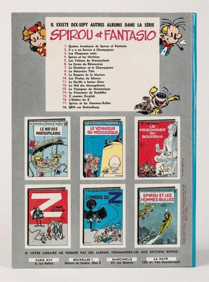 null FRANQUIN
Spirou et Fantasio.
QRN sur Bretzelburg.
Edition originale, un des...