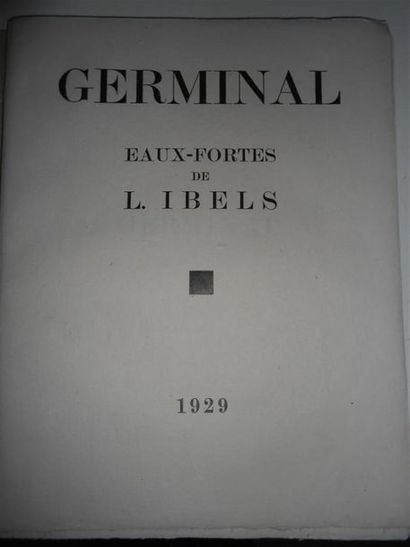 null ZOLA (Emile). Germinal. Paris, Javal & Bourdeaux, 1928 - 1929, 3 vol. in-4,...