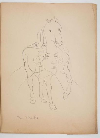 null PICABIA Francis.
seize dessins 1930, Introduction de Jean Van Heeckeren, Collection...