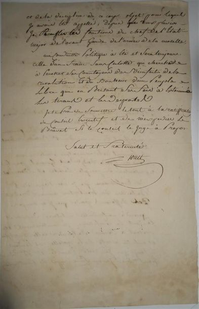 null Ensemble de 13 Manuscrits et Autographes
LARCHER Pierre-Henri. 1726-1812.
Helléniste,...