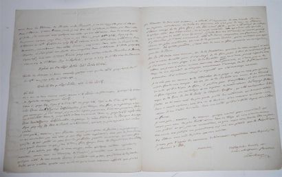 null Ensemble de 13 Manuscrits et Autographes
LARCHER Pierre-Henri. 1726-1812.
Helléniste,...
