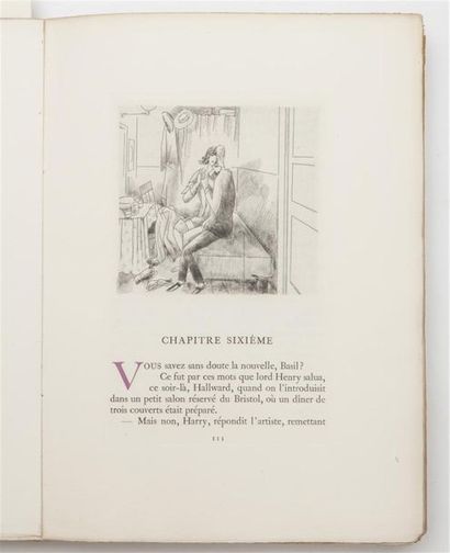 null WILDE (Oscar) - LABOUREUR (J.E.). Le portrait de Dorian Gray. Paris, Paris,...
