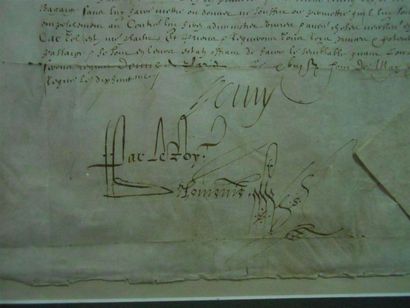 null [HENRI IV] (1553-1610).
Document daté de 1607. Evoquant les Lieutenants généraux.
Encadré...