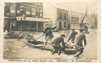 null 41 CARTES POSTALES INONDATIONS 1910 : Région Parisienne. Dont" Alfortville-Le...