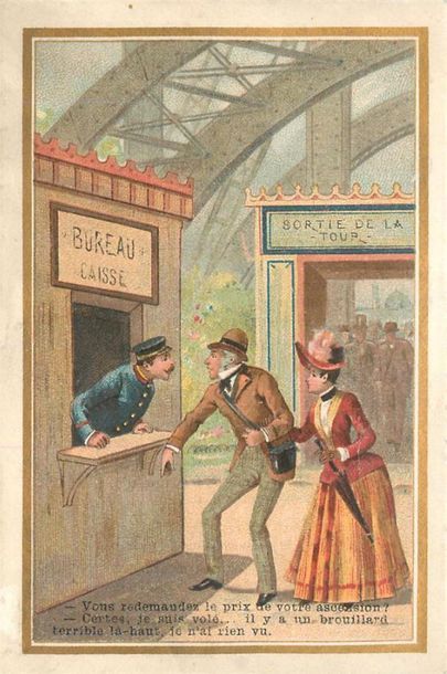 null 38 CHROMOS & IMAGES : Paris - Exposition de 1889. "Habitations-14, Expositions-6,...