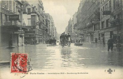 null 155 CARTES POSTALES INONDATIONS 1910 : Paris - Divers Arrondissements & Divers...