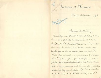 null Ensemble de 91 Correspondances de Personnalités du XIXème Siècle, correspondances...