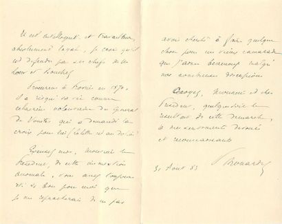 null Ensemble de 91 Correspondances de Personnalités du XIXème Siècle, correspondances...