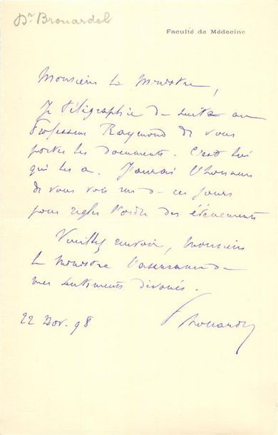 null Ensemble de 91 Correspondances de Personnalités du XIXème Siècle, correspondances...