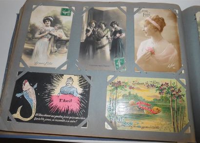 null 816 CARTES POSTALES FANTAISIES & ILLUSTRATIONS : Divers Thèmes (Album-498cp...