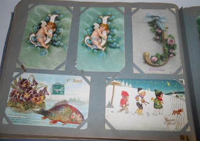 null 816 CARTES POSTALES FANTAISIES & ILLUSTRATIONS : Divers Thèmes (Album-498cp...