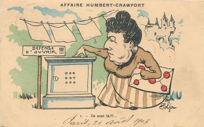 null 68 CARTES POSTALES ILLUSTRATEURS : Caricatures Politiques. Dont" Louis Bouchet-Cortège,...