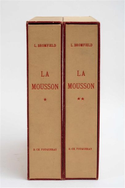 null BROMFIELD (Louis) - FOUQUERAY (Charles). La mousson.Paris, Les Heures claires,1947,...