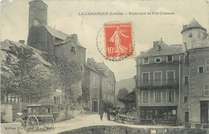 null 21 CARTES POSTALES LOZERE : Dont" La Canourgue-Boulevard du Pré Commun, Saint...