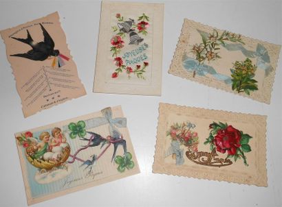 null 64 CARTES POSTALES FANTAISIES : Sélection. Dont" Ouvrant comme un livre avec...