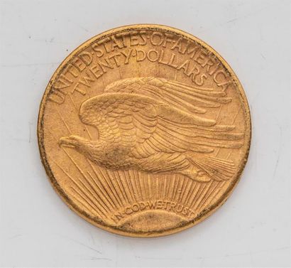 null 1 pièce Etats Unis, 20 dollars Saint Gaudens. 1909.
A/ La Liberté sur un soleil...