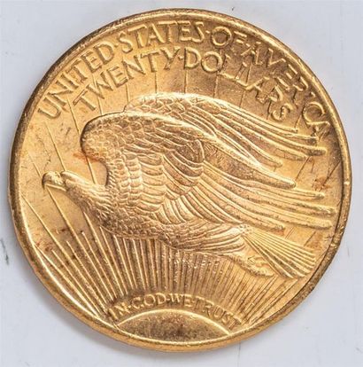 null 1 pièce Etats Unis, 20 dollars Saint Gaudens. 1925.
A/ La Liberté sur un soleil...