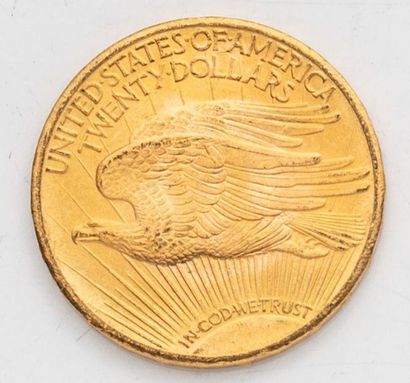 null 1 pièce Etats Unis, 20 dollars Saint Gaudens. 1928.
A/ La Liberté sur un soleil...