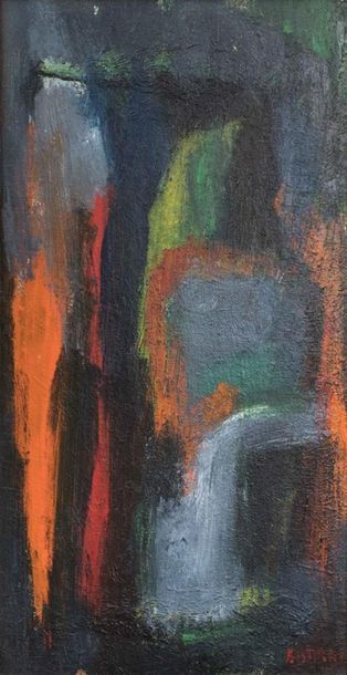 null BISTTRAM Emil James (1895 - 1976)
Composition abstraite.
Huile sur panneau signée...