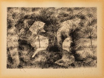 null THONET Victor (1885-1952)
Composition et paysage
Six gravures encadrées sous...