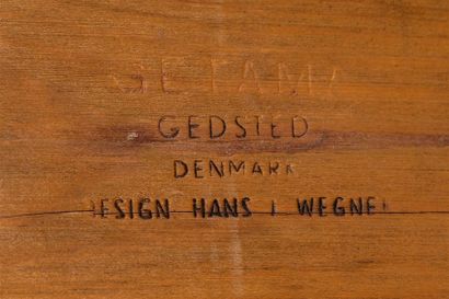 null Hans WEGNER (1914-2007)
GETAMA DENMARK Editeur 
" GE 258 "
Canapé lit en bois...