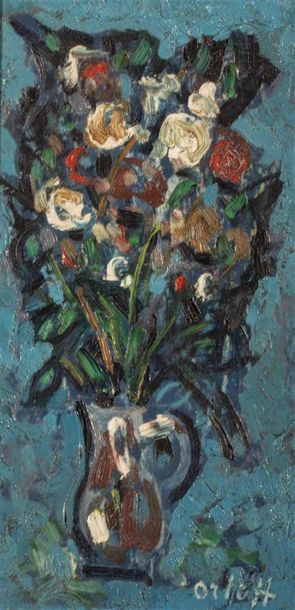 null ORLOFF Alexander (1899-1970)
Bouquet de fleurs
Huile sur panneau d'isorel
Signé...