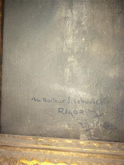 null Raymond MORITZ (1891 - 1950 )
Muletière en Corse
Huile sur toile, 
signée en...