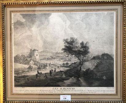 null KOUVERMENS Philippe (1616 - 1668) d'après
Les baigneurs
Gravure de MOYREAU Jean...