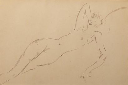 null DOMERGUE Jean Gabriel (1889-1962), atelier de
Nus féminins.
Dessins au crayon...