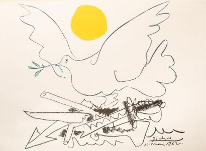 null PICASSO Pablo (1881-1973), d'après.
Colombe pour la Paix.
Lithographie encadrée...