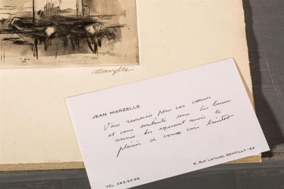 null MARZELLE Jean (1916-2005)
Bateaux
Gravure sur papier signée en bas à droite...