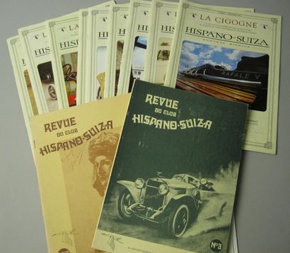 null Documents (11). Hispano-Suiza. 1/ 2 revues du Club Hispano- Suiza. Numéros 2...