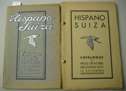 Document (2). Hispano-Suiza. Deux catalogues...