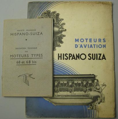 null Document (2). Hispano-Suiza. Moteurs. 2 documents. 1/ Description technique...