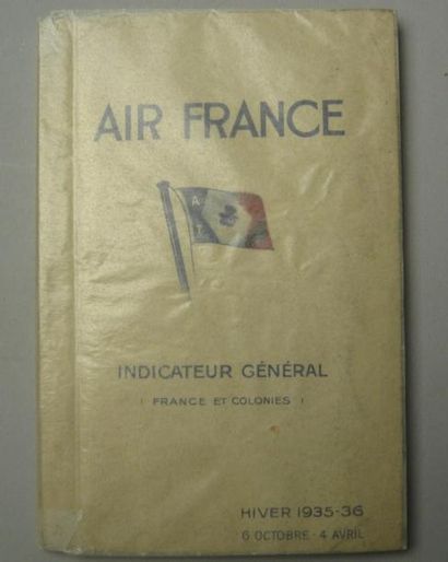 Document. Air France. Carnet Indicateur Général...