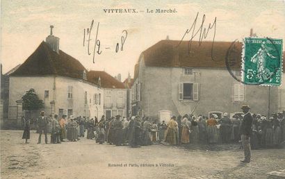 null 17 CARTES POSTALES LES MARCHES : Province. Dont" Vitteaux-Le Marché (colorisée),...