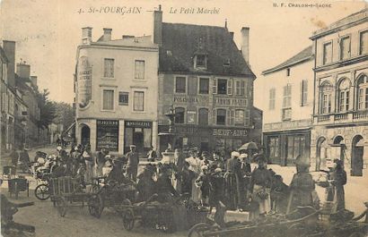 null 17 CARTES POSTALES LES MARCHES : Province. Dont" St Pourçain-Le Petit Marché,...