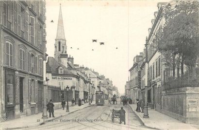 null 186 CARTES POSTALES MARNE : La Ville de Reims. Dont" Perspective de la rue Cérès...