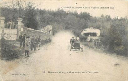 null 5 CARTES POSTALES AUTOMOBILE : Sélection. Circuit d'Auvergne-Coupe Gordon Bennett...