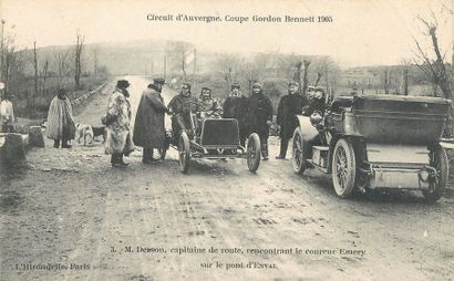 null 5 CARTES POSTALES AUTOMOBILE : Sélection. Circuit d'Auvergne-Coupe Gordon Bennett...