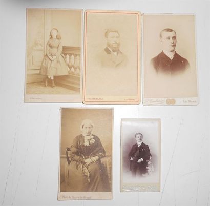 null 160 PHOTOGRAPHIES : Napoléon III sur Carton. Femmes, Enfants, Couples, Hommes....