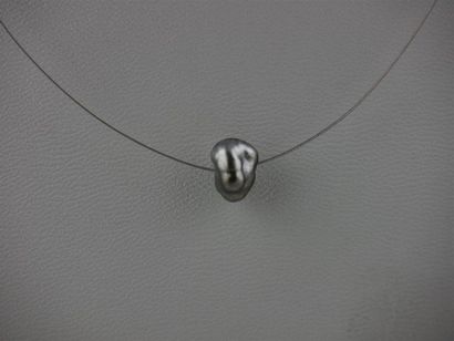 PERLE de TAHITI Collier câble perle Keshi...