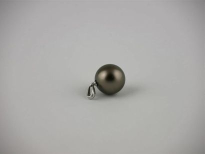 null PERLE de TAHITI
Pendentif monture en or blanc 18K
Diam. perle : 13 mm
Poids...