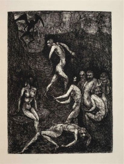 null DANTE - GOERG (E.). L'enfer. Paris, Porson,1947-1950, 2 vol in-4, en feuilles...