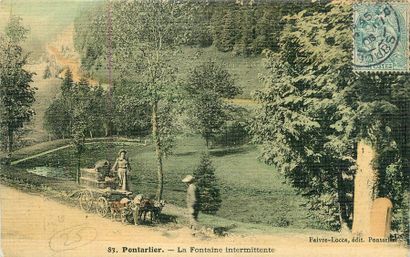null 22 CARTES POSTALES ATTELAGES A CHIEN(S) : France : Pontarlier-La Fontaine intermittente...
