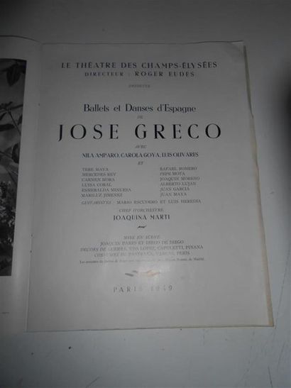 null 12 PROGRAMMES : Spectacles. "Théâtre National de l'Opéra-28.09.1949, Moulins-Salle...