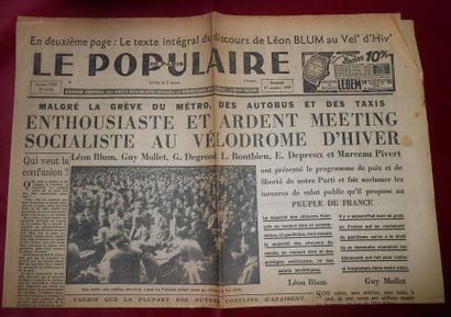 null Ensemble de Vieux Papiers, Coupures de Presse, Journaux, Images illustrées,...