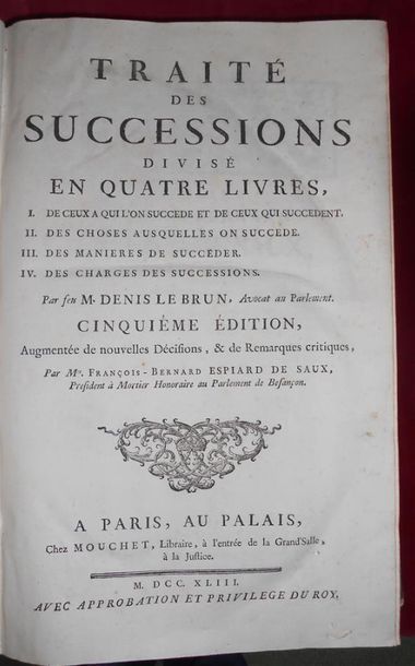 null [NOTAIRES]. Ensemble de 3 Volumes, in-folio.
Papon (Jean-Conseiller du Roy),...