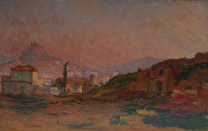 LAUVRAY Abel (1870-1950) Paysage de Grèce...
