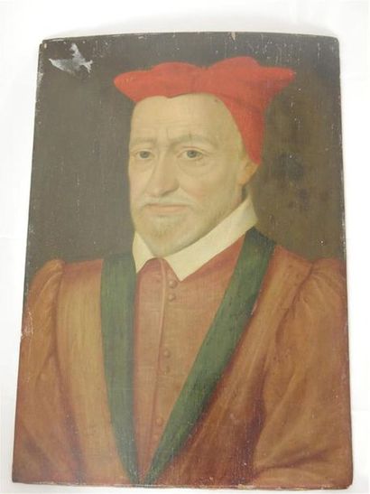 null DUMONSTIER Etienne (Paris 1540 - id. ; 1603) Entourage de, 
Portrait du cardinal...